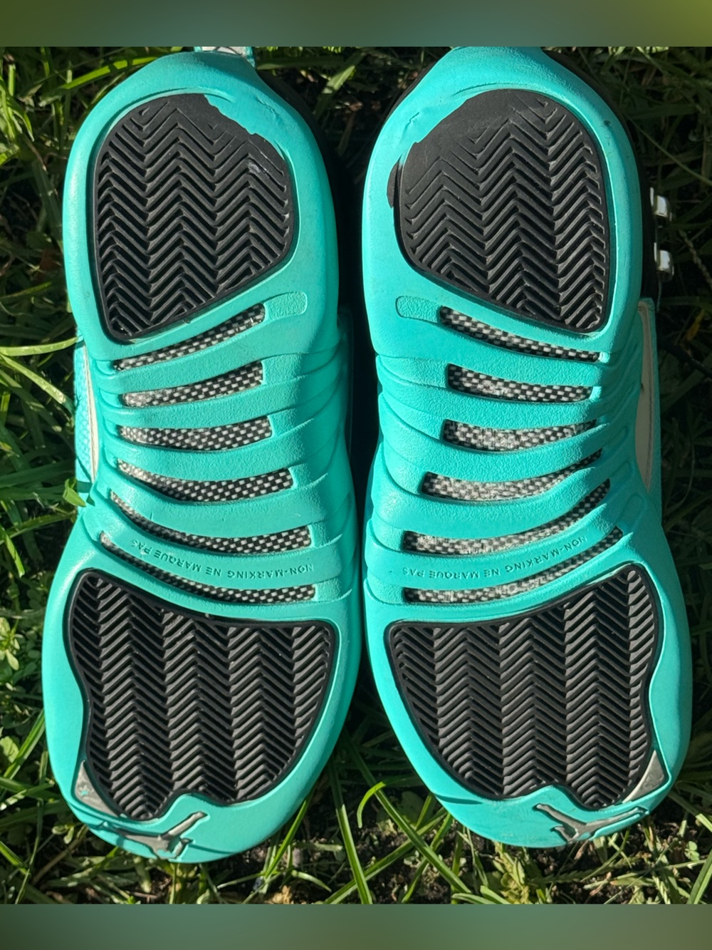 Jordan 12 Retro Hyper Jade  GS - Picture 10 of 10